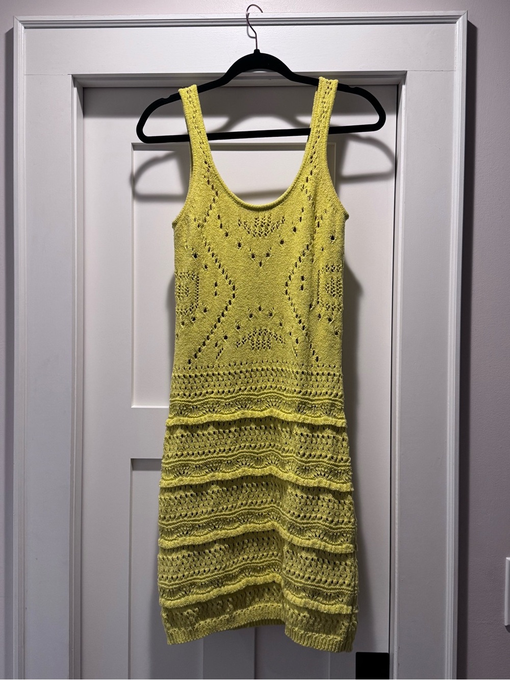 Rachel Zoe - Yellow Crochet Tank Dress